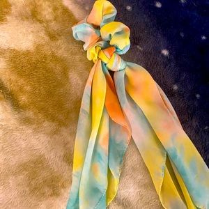 Satin hair scrunchie